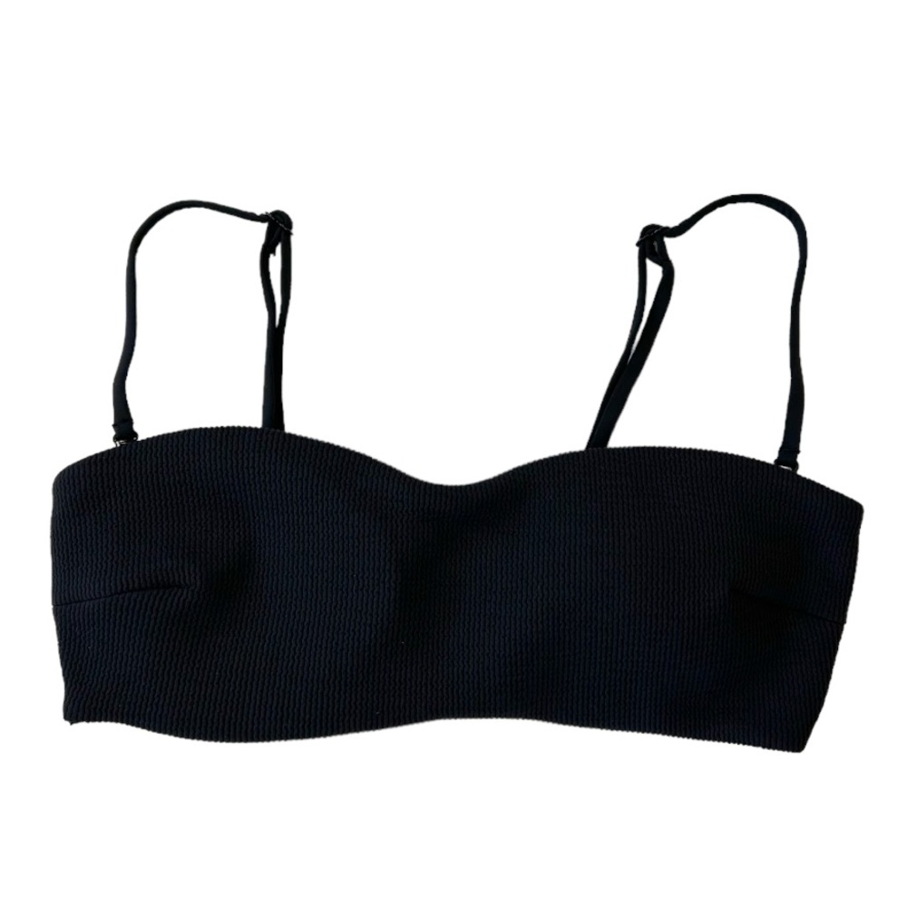NWT Oysho Bandeau Bikini Top in Black